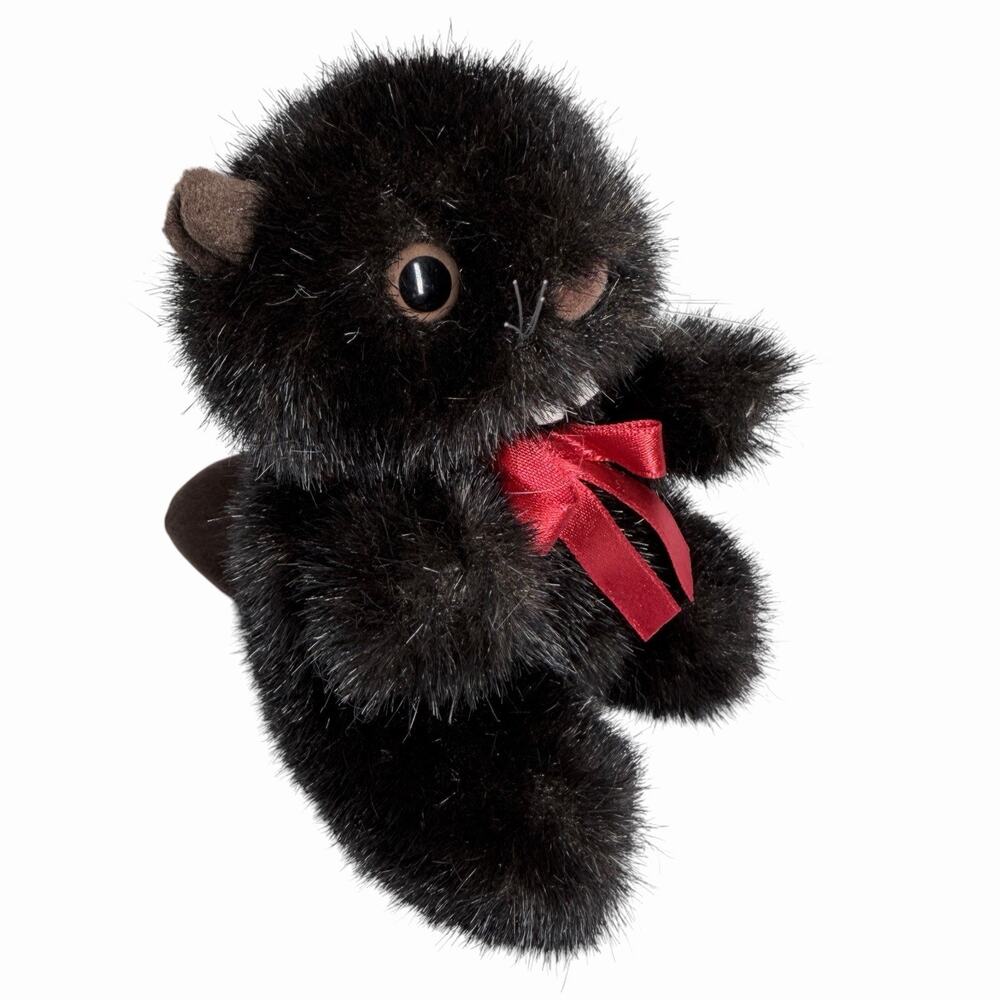 Canned Critters Beaver Plush Red Ribbon Small Toy No Can Northern Gifts Mini